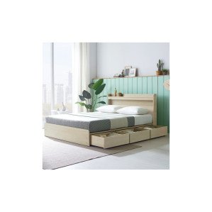 프리미엄 LED서랍형 침대프레임 매트리스포함/슈퍼싱글/더블/퀸/싱글