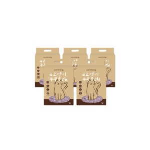 소미랑 고양이 두부모래 가는입자 라벤더향 7L 5팩